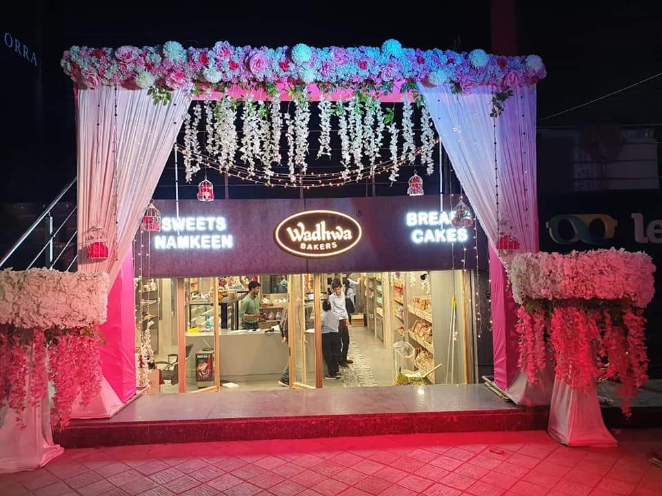 Premium retail store interior with brand signage